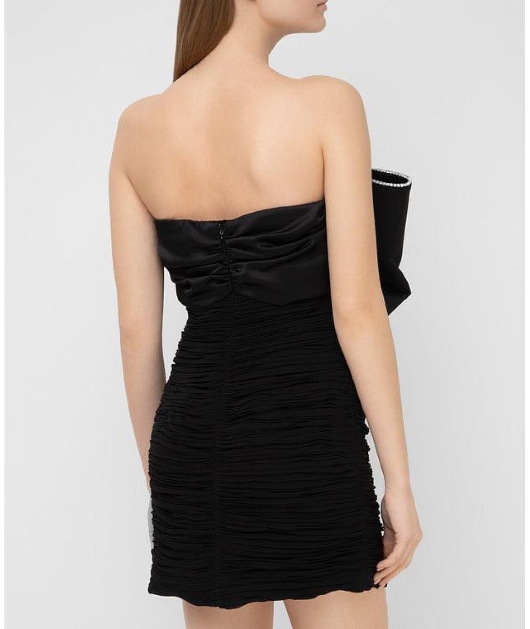 MAGDA BUTRYM Черное вискозное коктейльное платье, фото 3