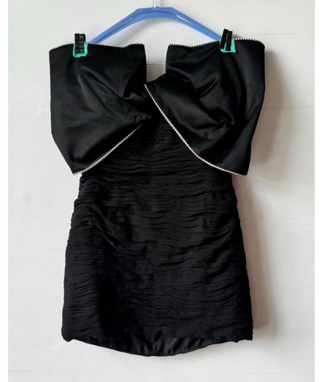 MAGDA BUTRYM Черное вискозное коктейльное платье, фото 9