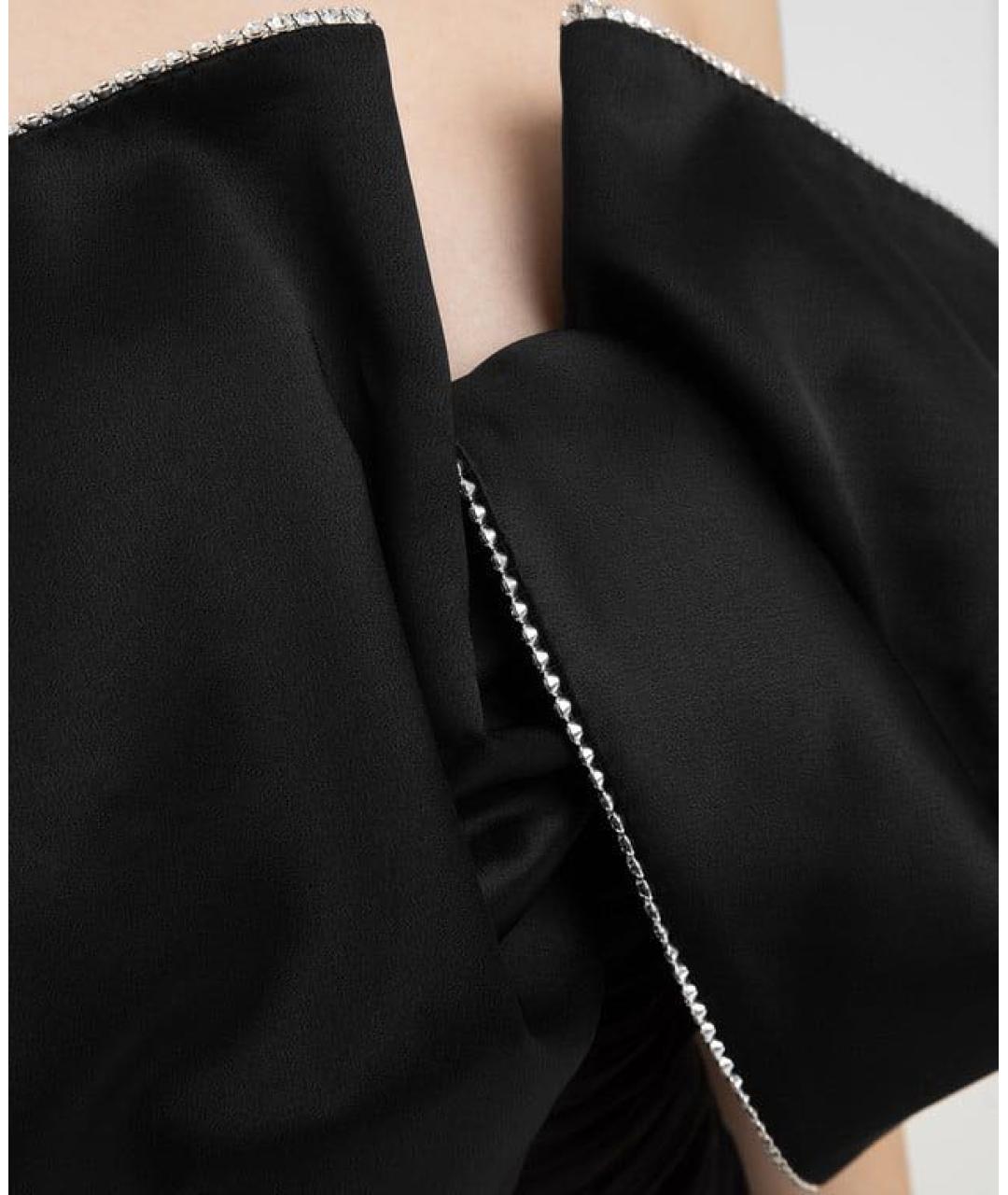 MAGDA BUTRYM Черное вискозное коктейльное платье, фото 5