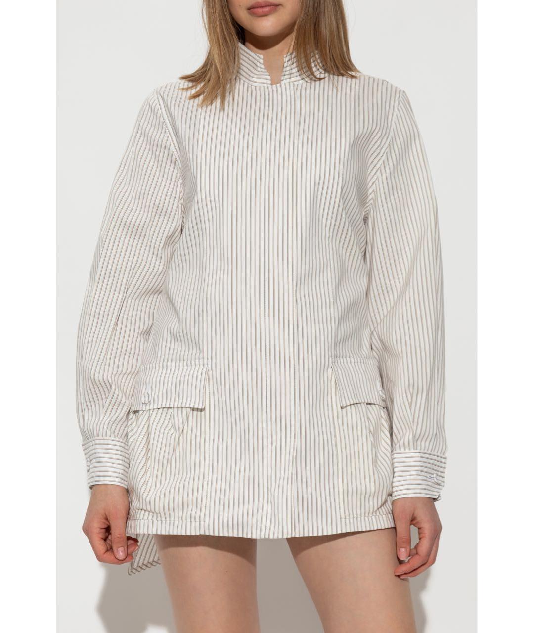 FENDI Белая хлопковая куртка, фото 8