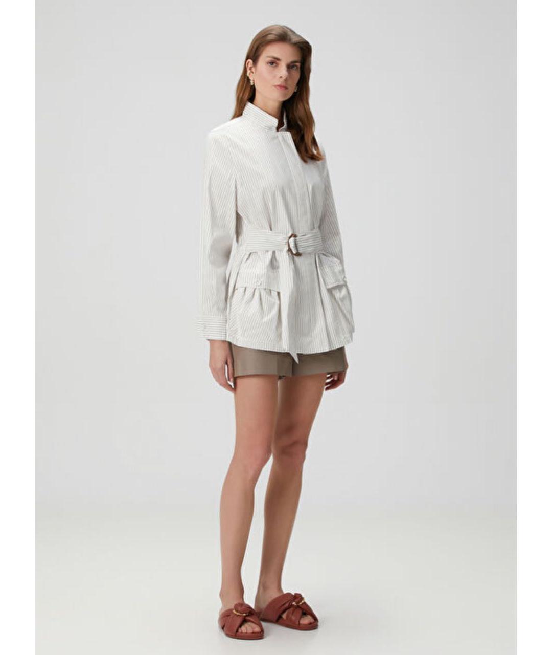 FENDI Белая хлопковая куртка, фото 2