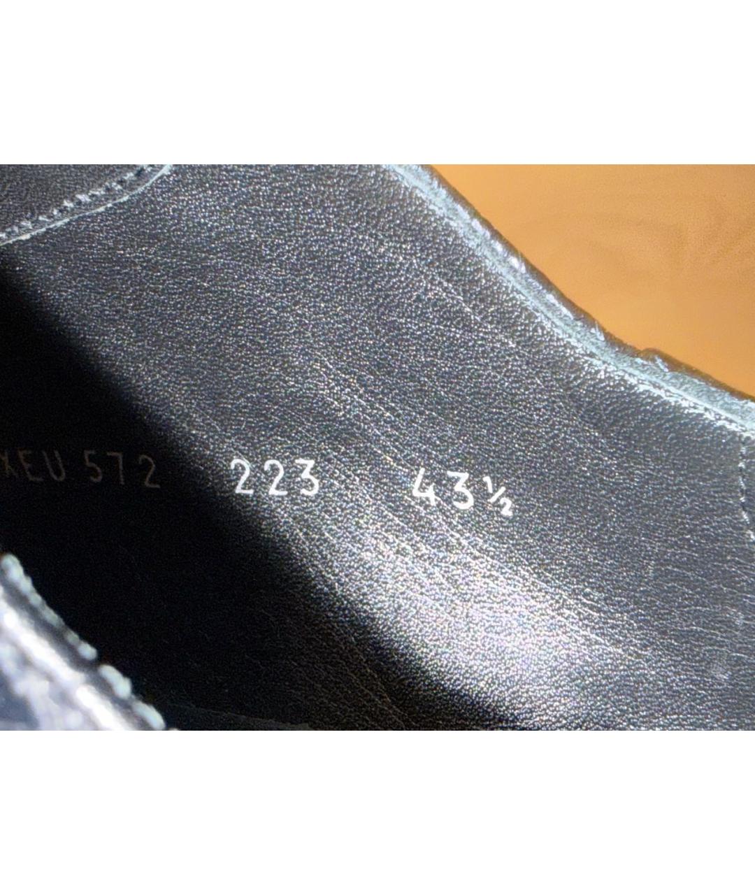 EMPORIO ARMANI Черные кожаные туфли, фото 6