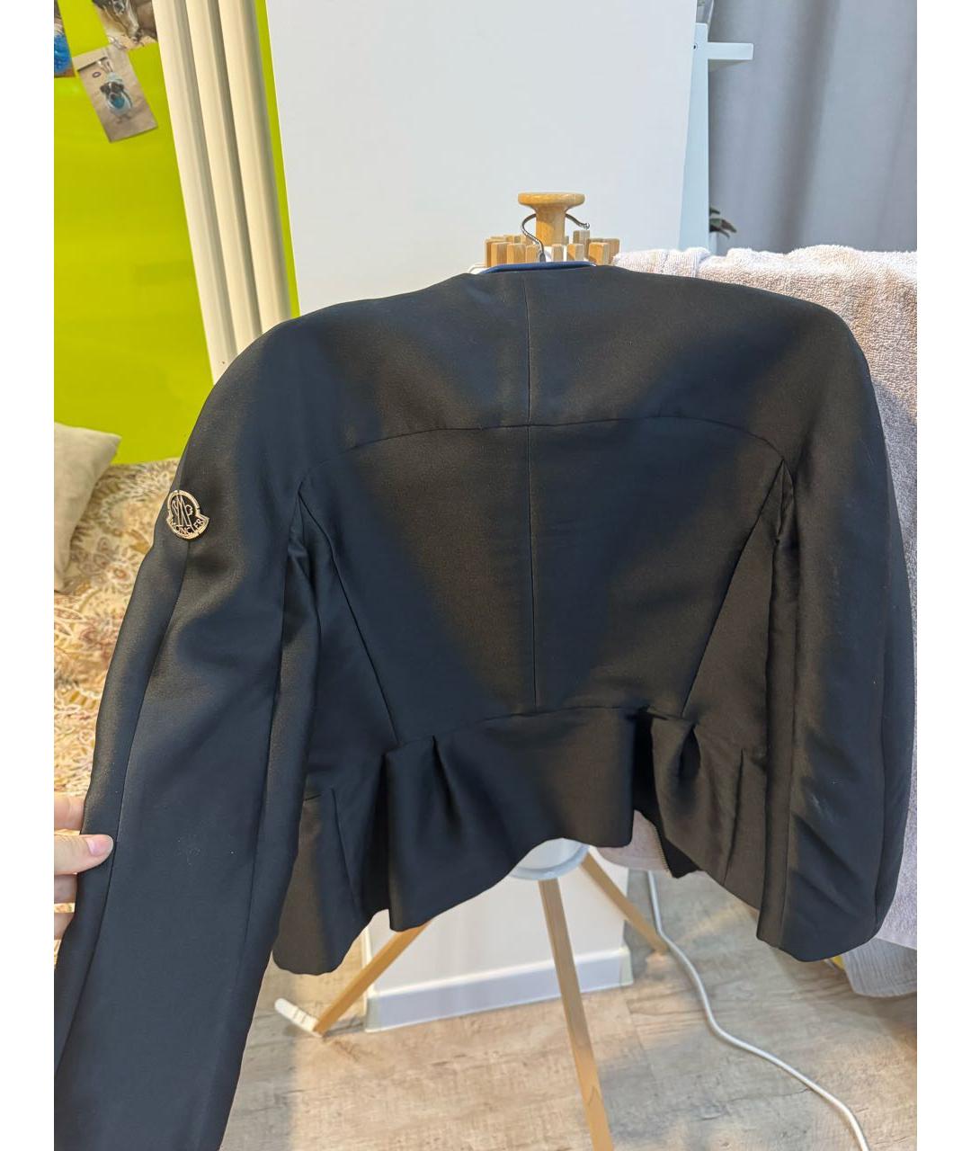 MONCLER Черный полиэстеровый жакет/пиджак, фото 2