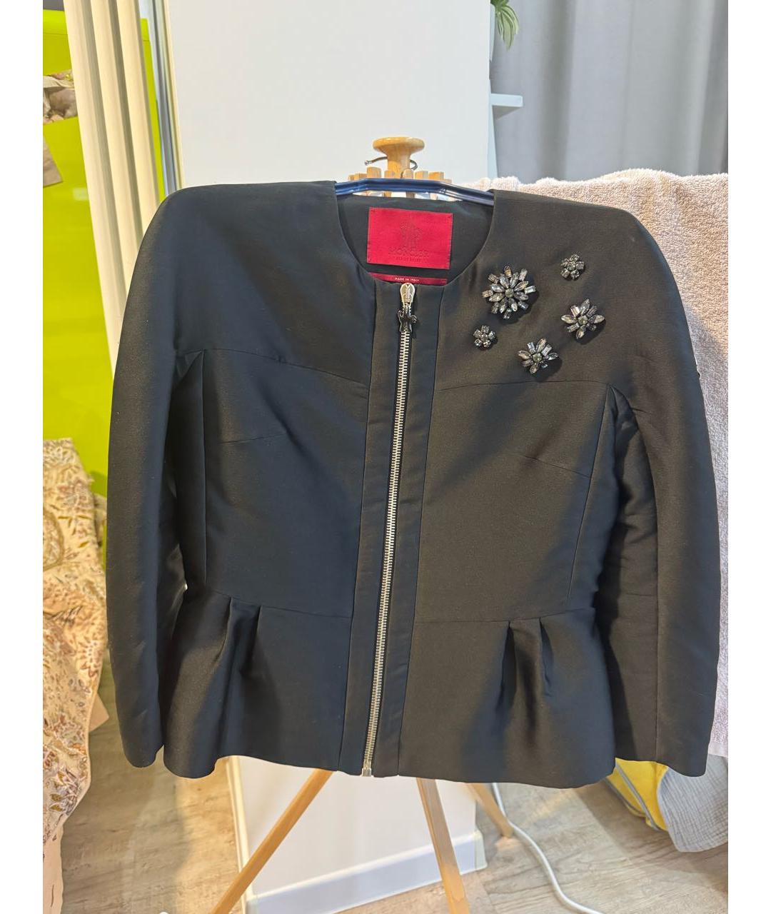 MONCLER Черный полиэстеровый жакет/пиджак, фото 9