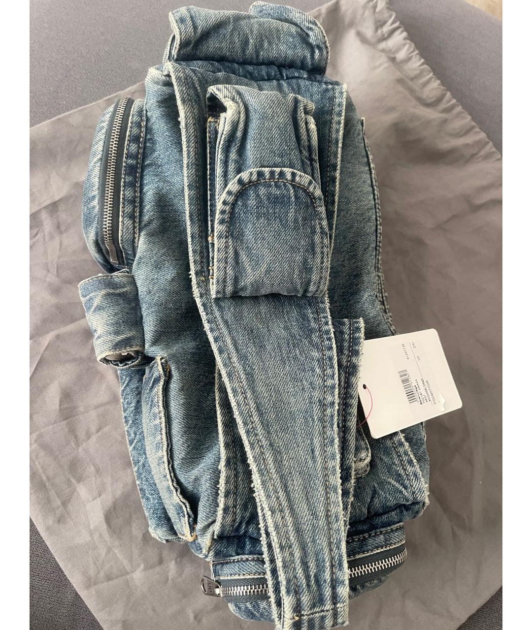 BALENCIAGA Темно-синяя деним сумка через плечо, фото 8