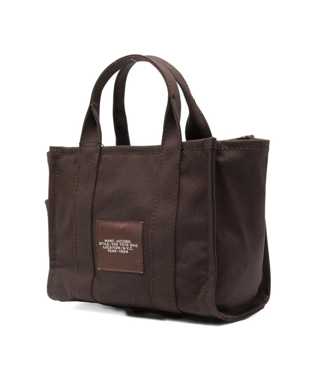 MARC JACOBS Коричневая хлопковая сумка тоут, фото 3