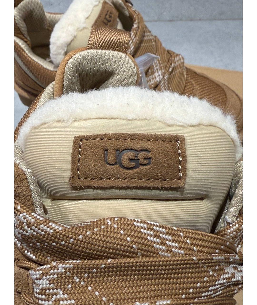 UGG AUSTRALIA Коричневые замшевые кроссовки, фото 6