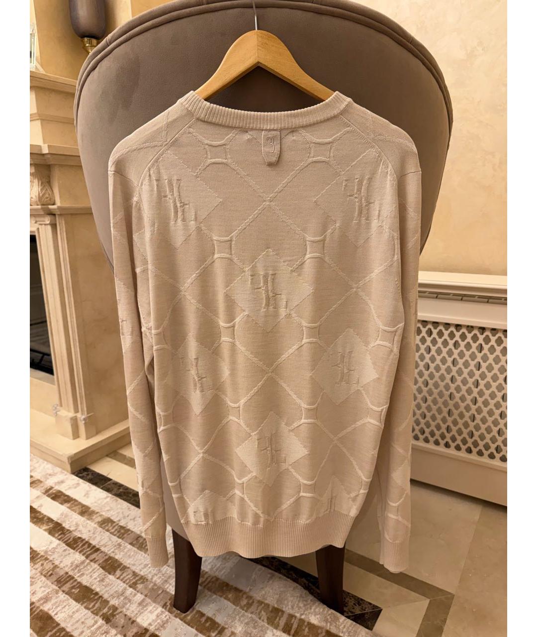 BILLIONAIRE Бежевый шерстяной джемпер / свитер, фото 2