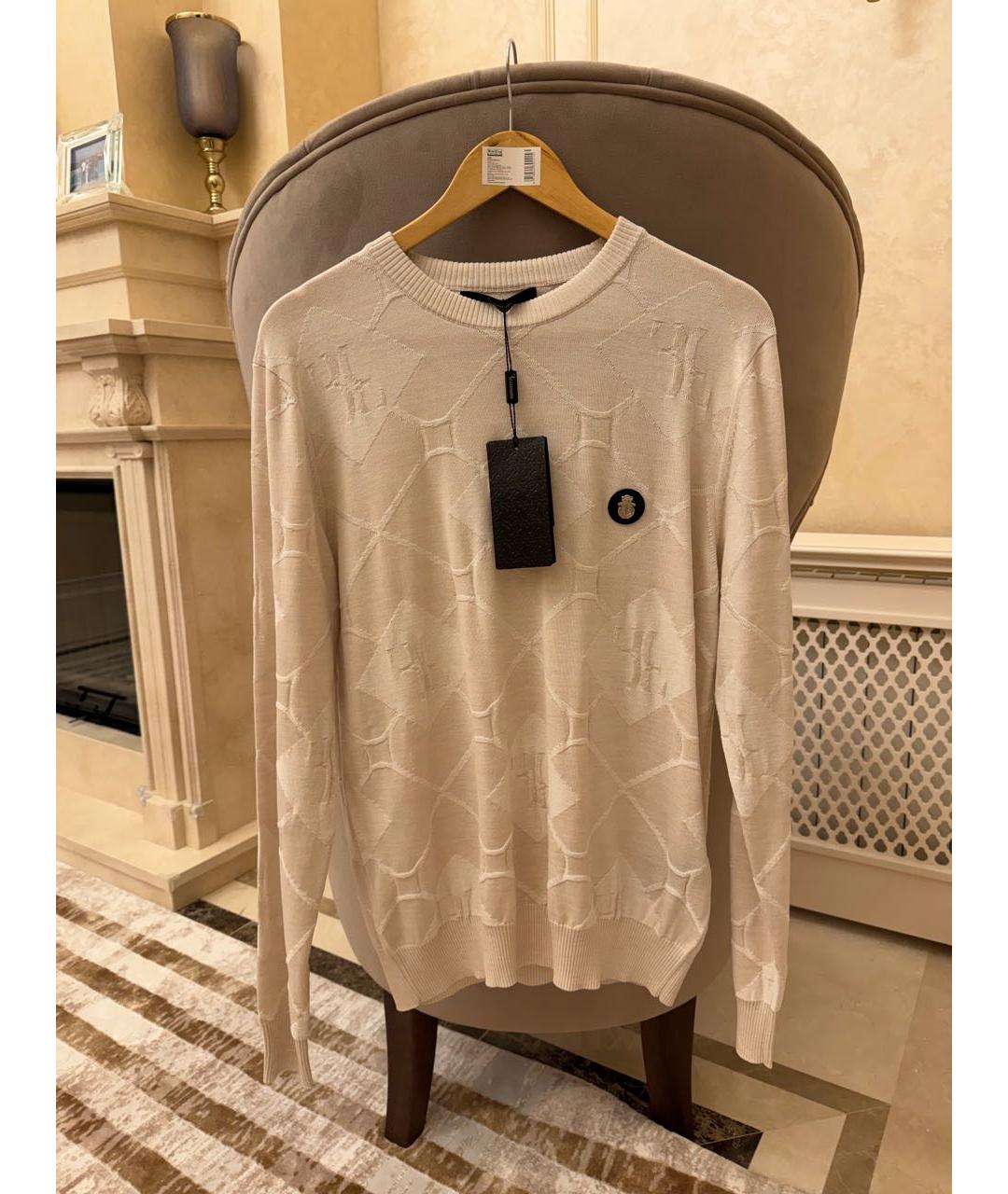 BILLIONAIRE Бежевый шерстяной джемпер / свитер, фото 3