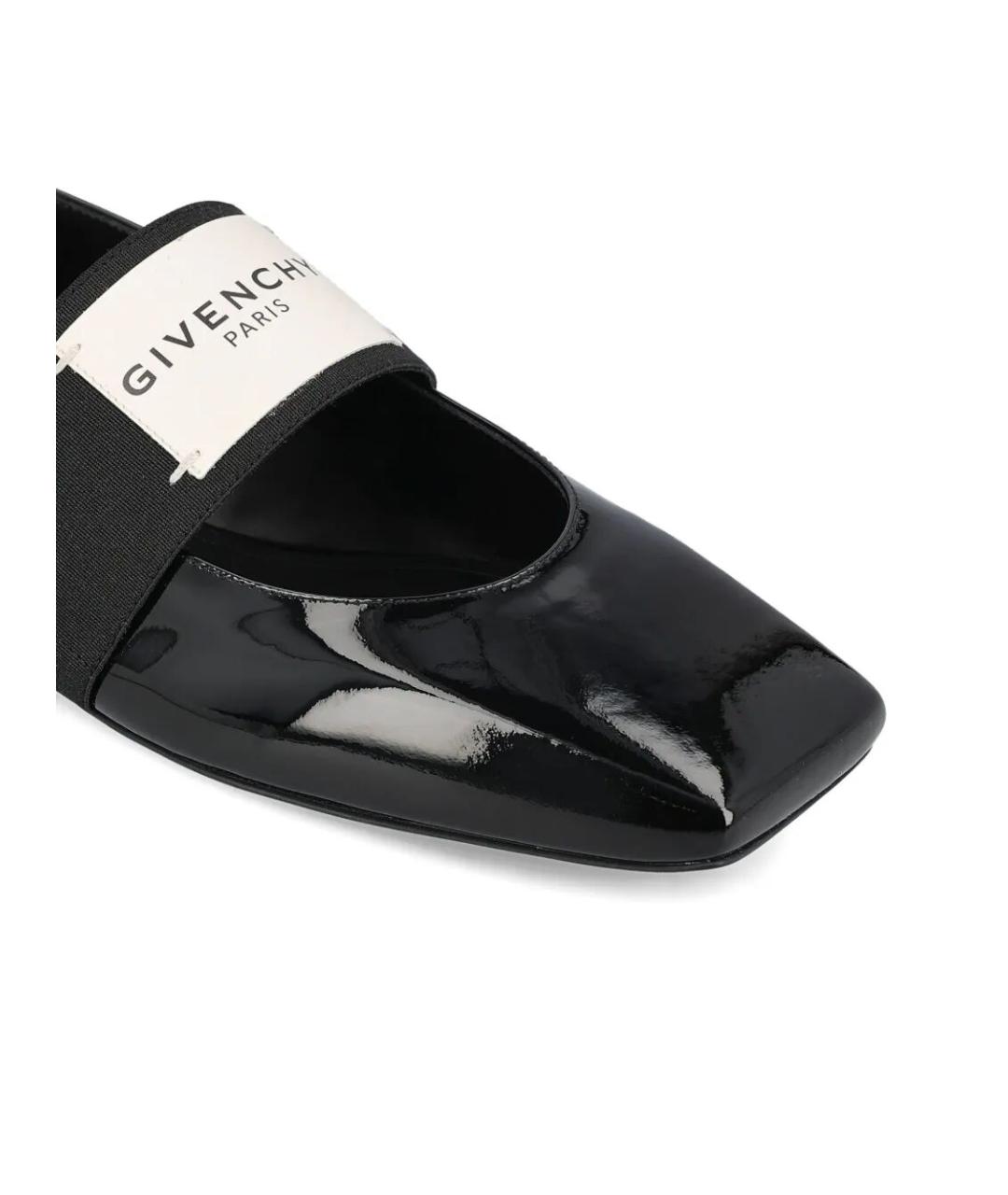 GIVENCHY Черные балетки из лакированной кожи, фото 4