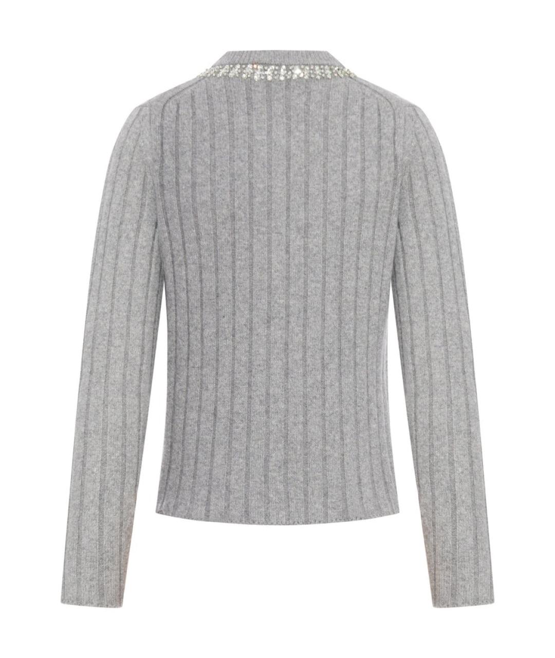 GUCCI Серый шерстяной кардиган, фото 2