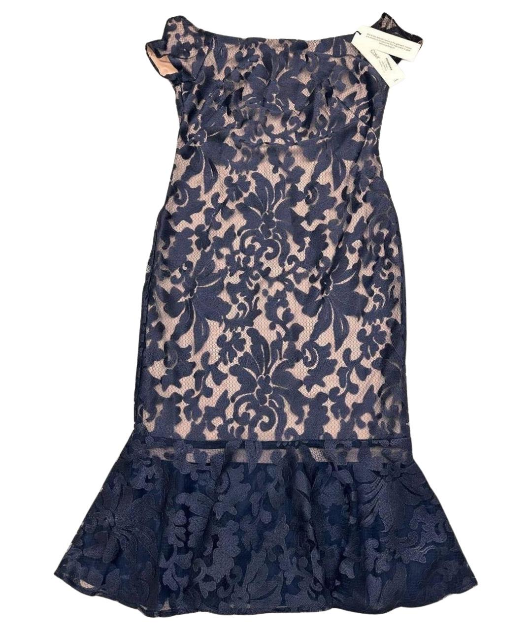 CALVIN KLEIN Синее кружевное платье, фото 10