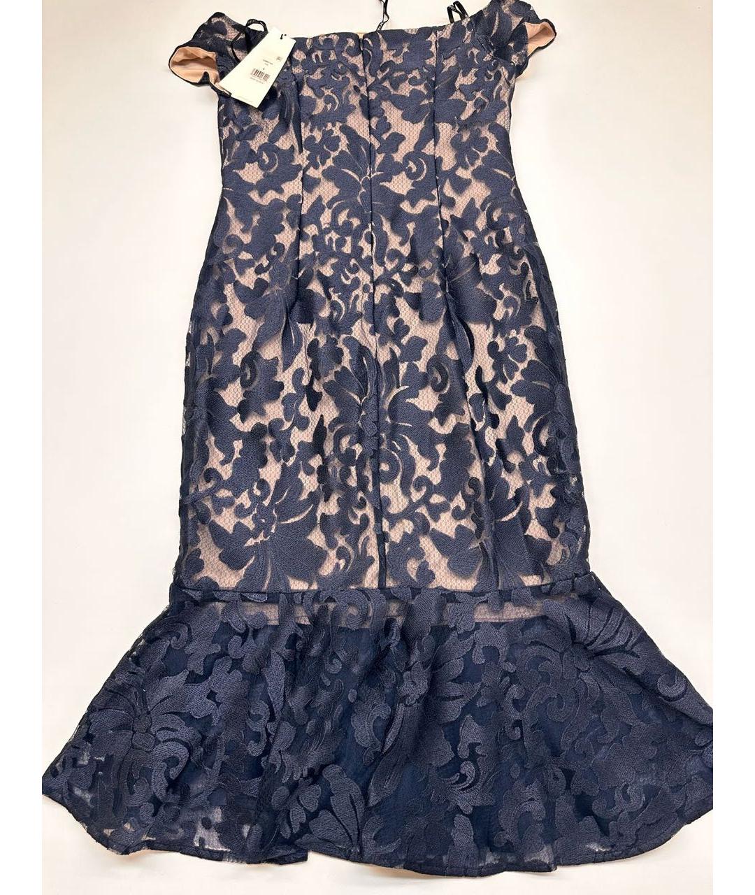 CALVIN KLEIN Синее кружевное платье, фото 2