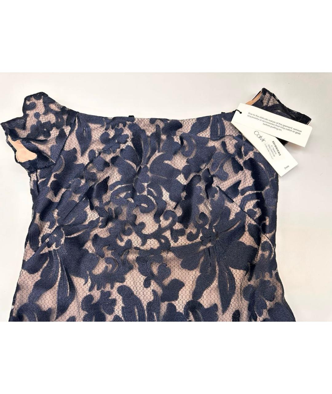 CALVIN KLEIN Синее кружевное платье, фото 6