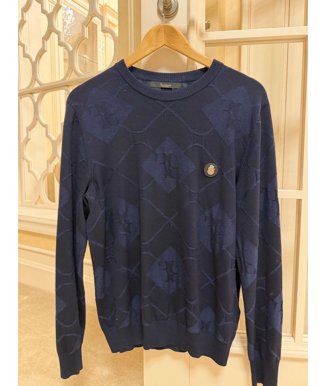 BILLIONAIRE Синий шерстяной джемпер / свитер, фото 3
