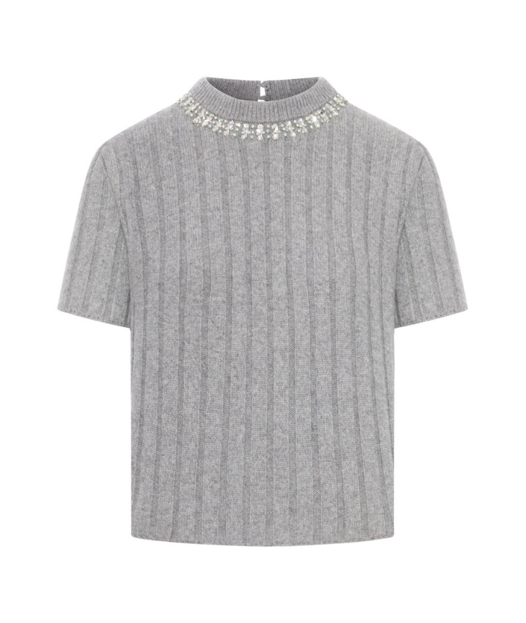 GUCCI Серый шерстяной джемпер / свитер, фото 1