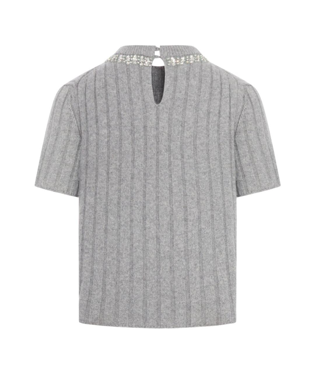 GUCCI Серый шерстяной джемпер / свитер, фото 2