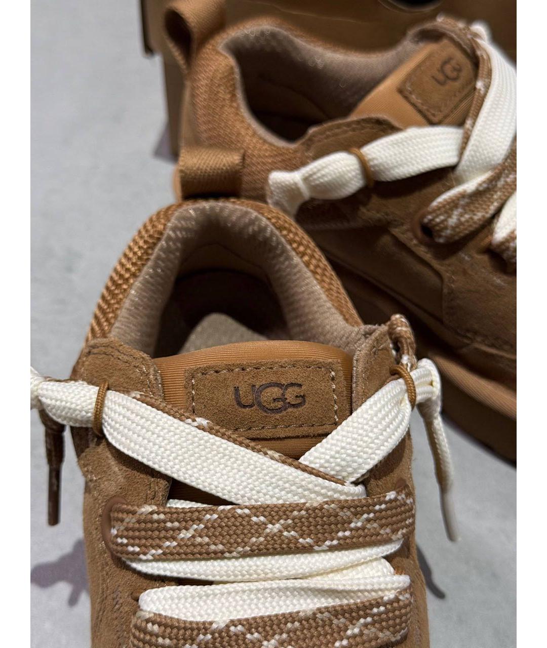 UGG AUSTRALIA Коричневые замшевые кроссовки, фото 6