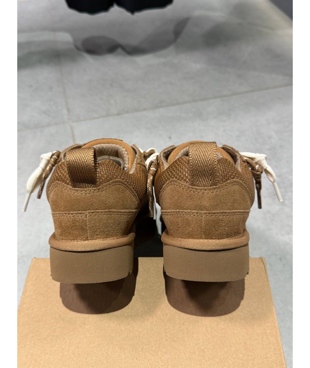 UGG AUSTRALIA Коричневые замшевые кроссовки, фото 4