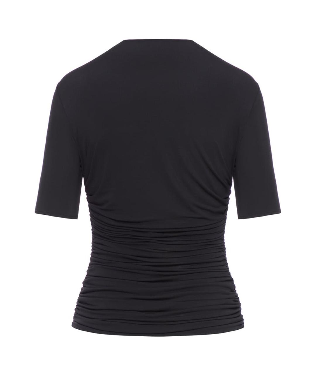 ALAIA Черная вискозная футболка, фото 2
