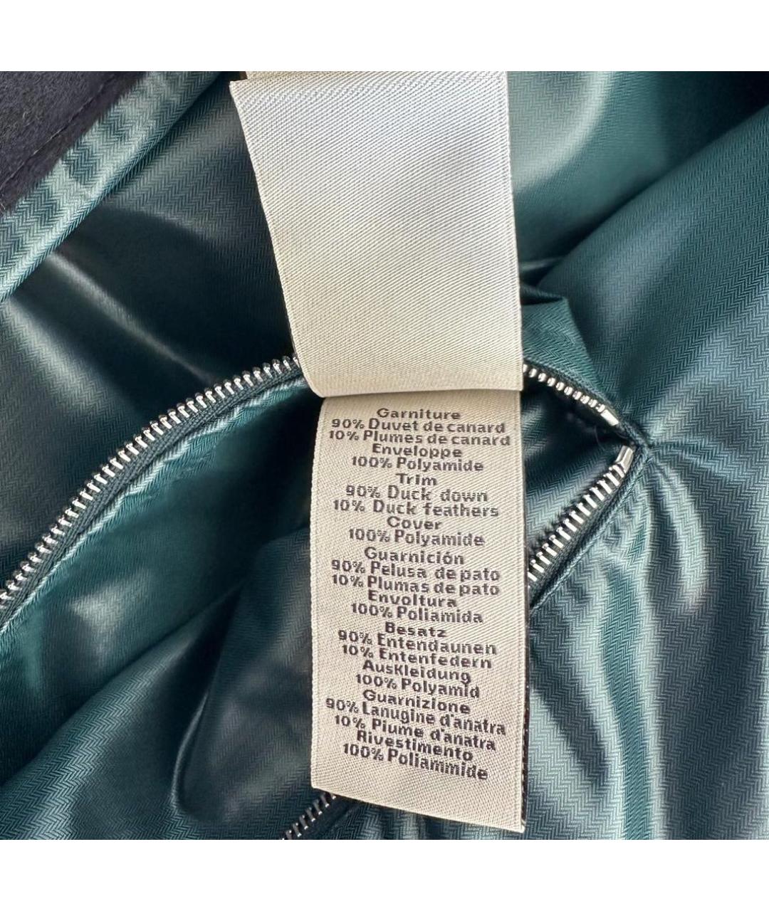 HERMES Темно-синий кашемировый пуховик, фото 5