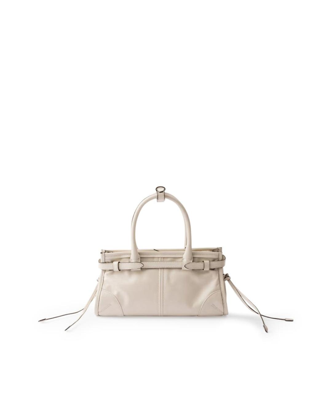 PRADA Бежевая кожаная сумка через плечо, фото 2