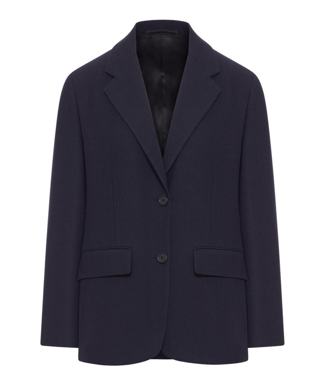 PRADA Темно-синий шерстяной жакет/пиджак, фото 1