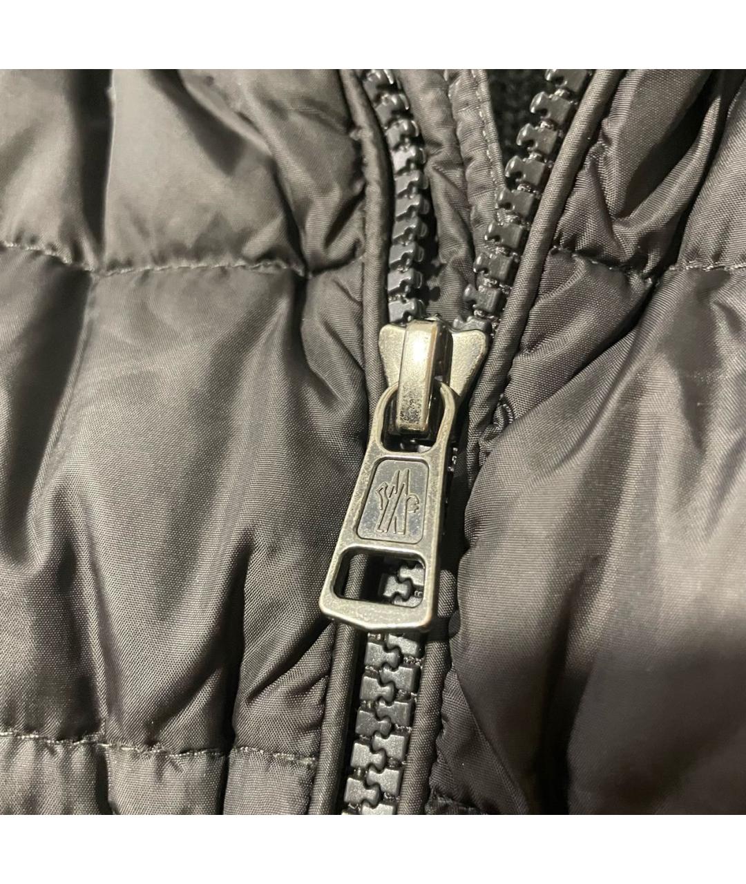 MONCLER Антрацитовый полиамидовый кардиган, фото 5