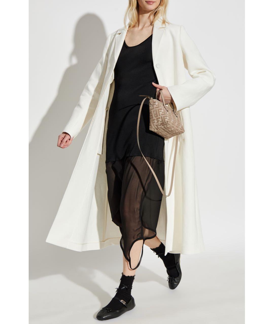 FENDI Черное вискозное повседневное платье, фото 2