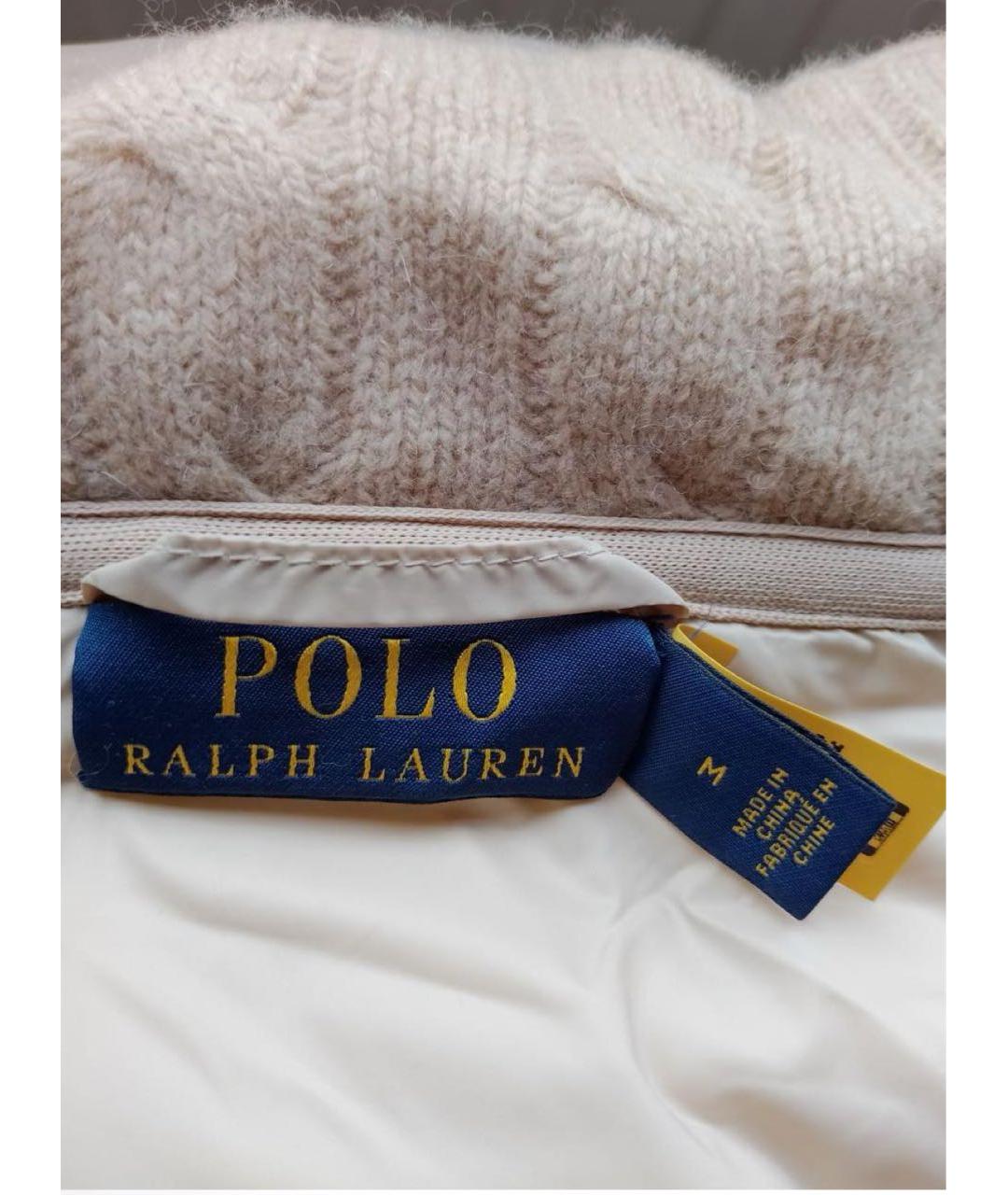 POLO RALPH LAUREN Бежевый кашемировый пуховик, фото 7