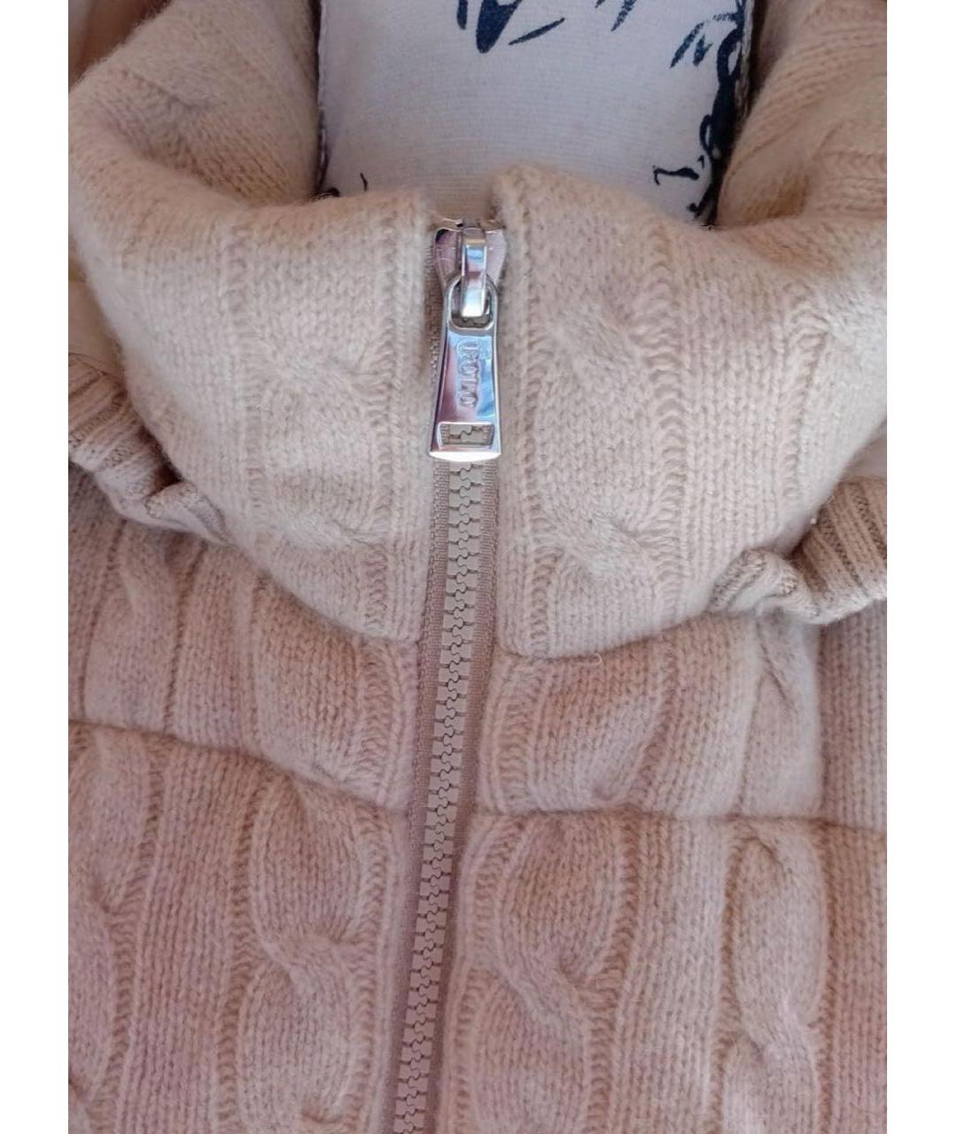 POLO RALPH LAUREN Бежевый кашемировый пуховик, фото 4