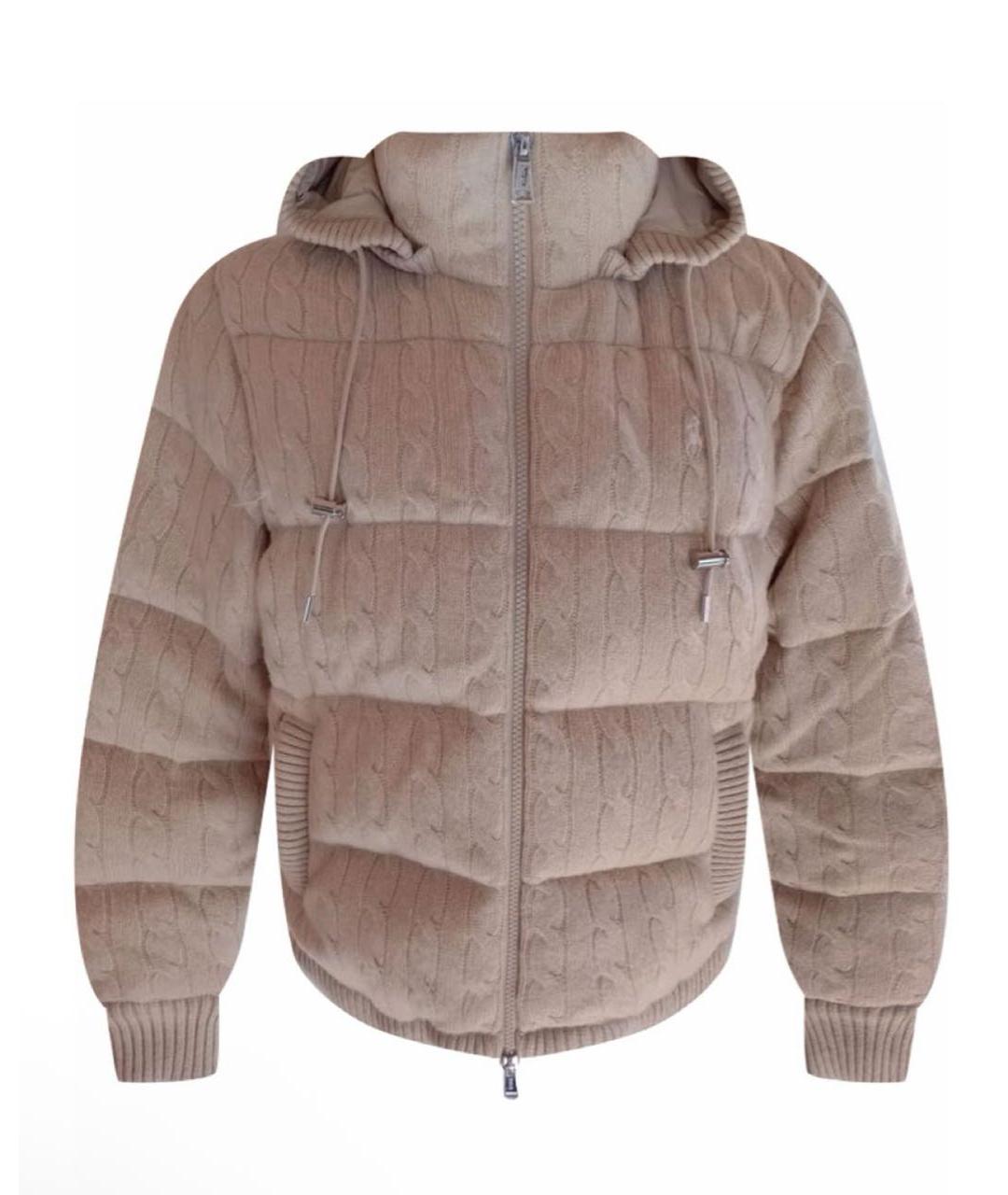 POLO RALPH LAUREN Бежевый кашемировый пуховик, фото 1