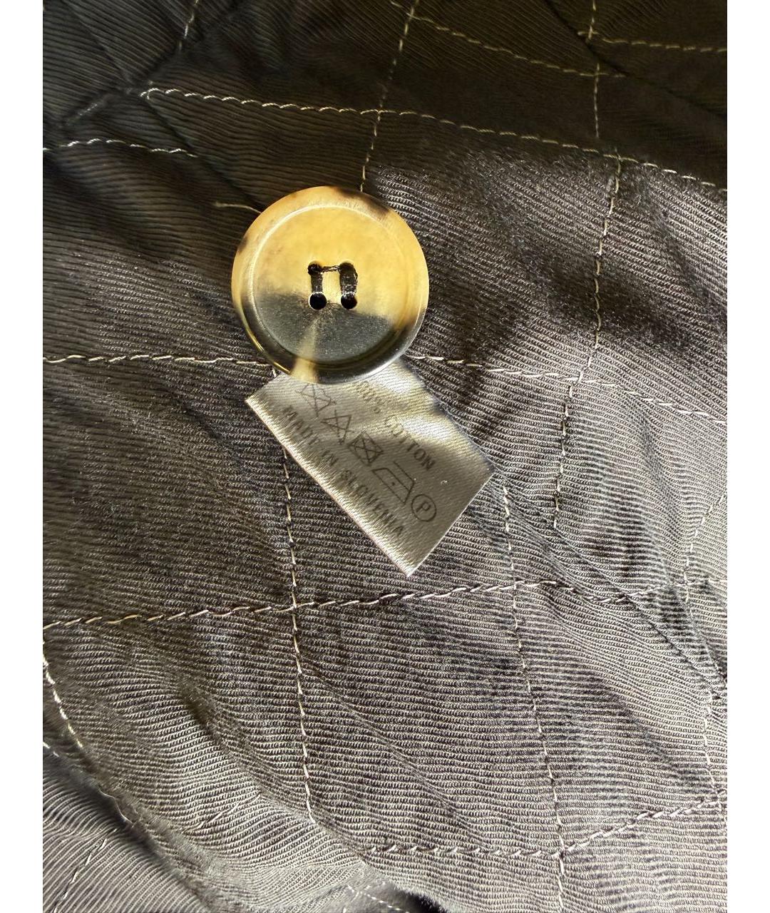 DRIES VAN NOTEN Антрацитовый хлопковый жилет, фото 8