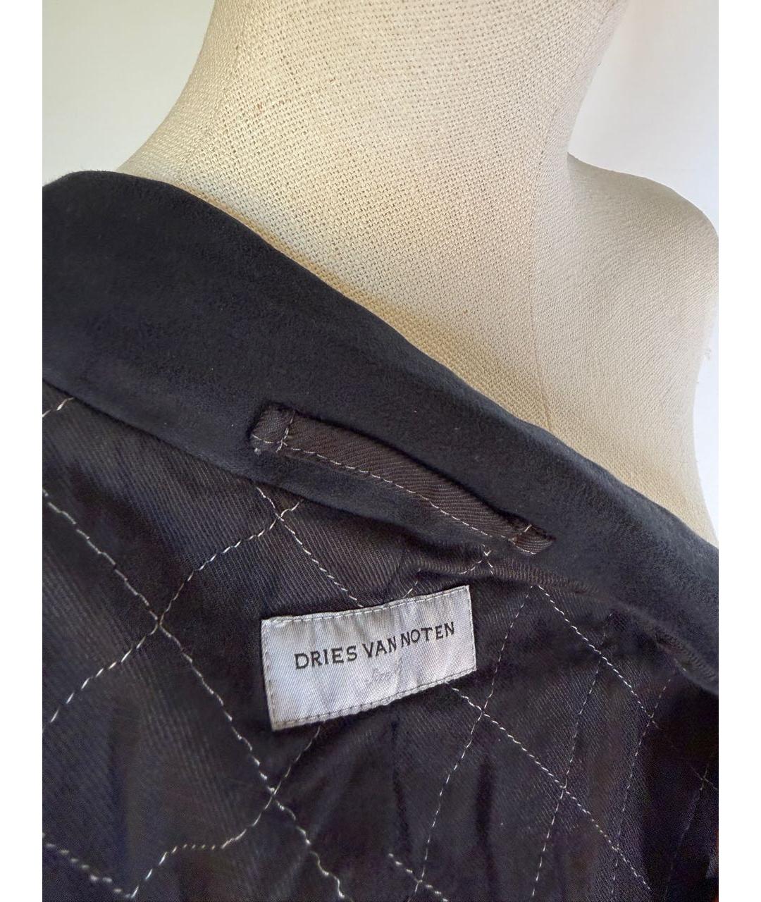 DRIES VAN NOTEN Антрацитовый хлопковый жилет, фото 7