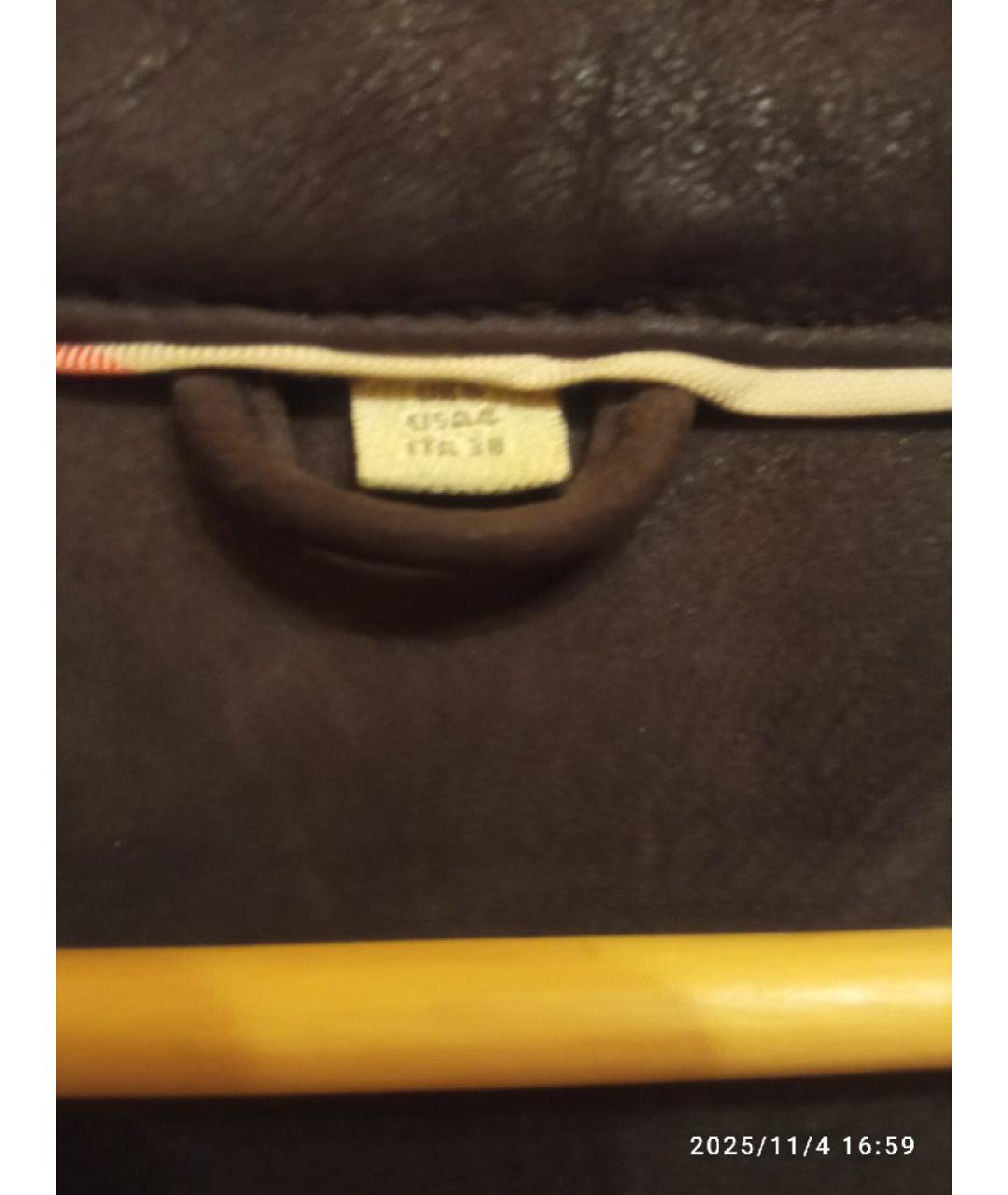 BURBERRY Бежевая меховая дубленка, фото 3