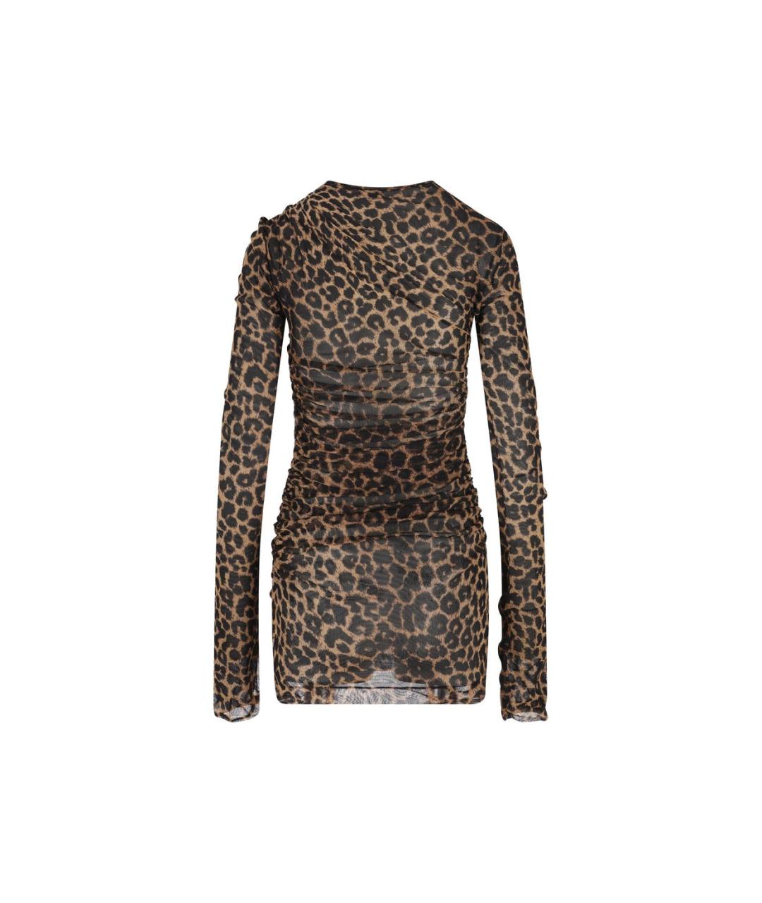 SAINT LAURENT Коричневое повседневное платье, фото 2