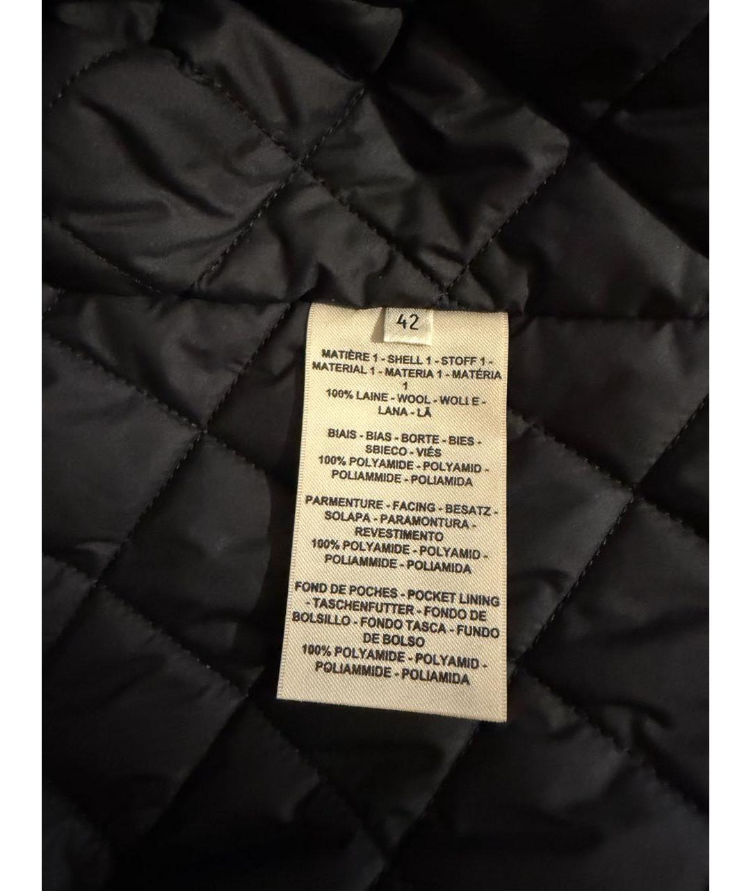 HERMES Черная шерстяная куртка, фото 3