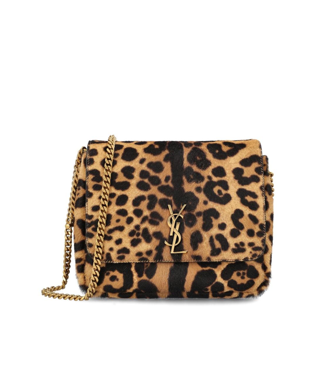 SAINT LAURENT Коричневая сумка через плечо, фото 1