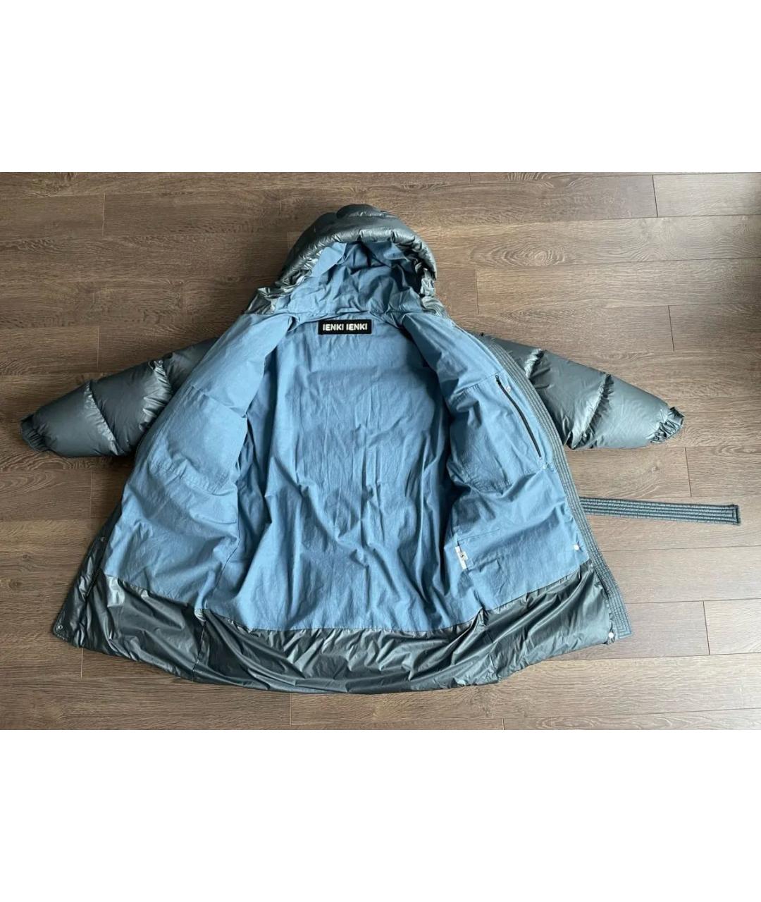 IENKI IENKI Серый полиэстеровый пуховик, фото 3