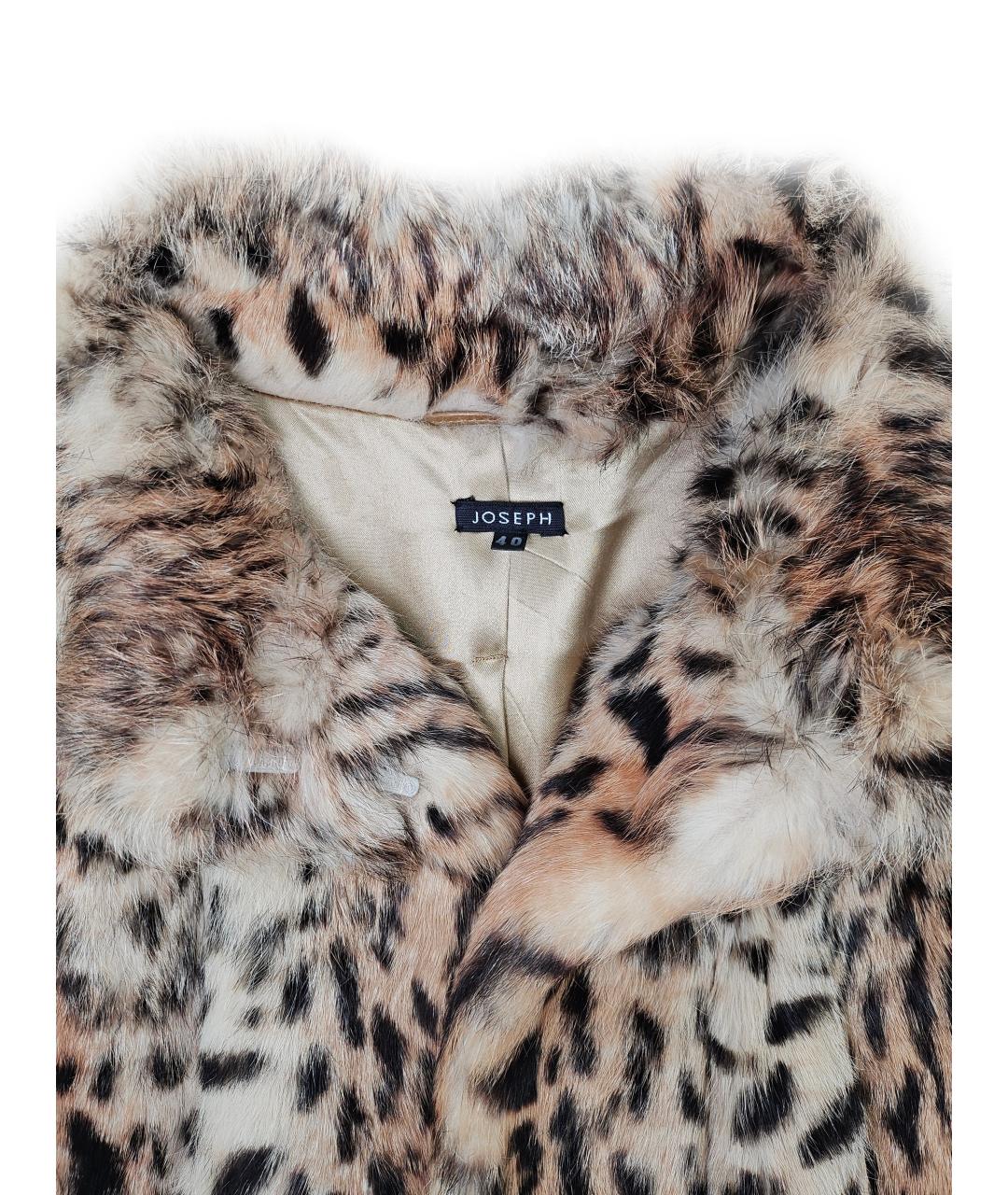 JOSEPH Коричневая меховая шуба, фото 4