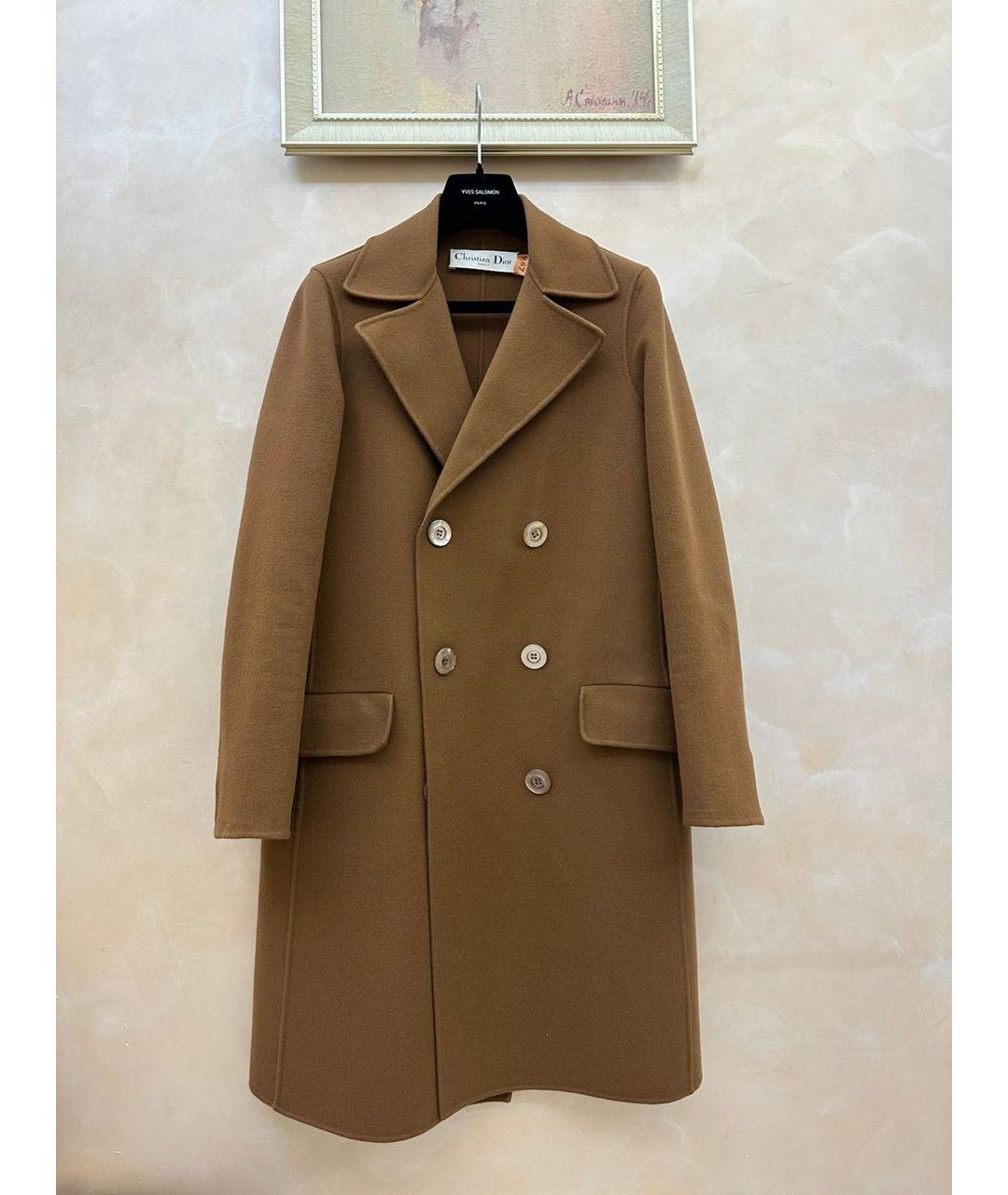 CHRISTIAN DIOR Бежевое кашемировое пальто, фото 6
