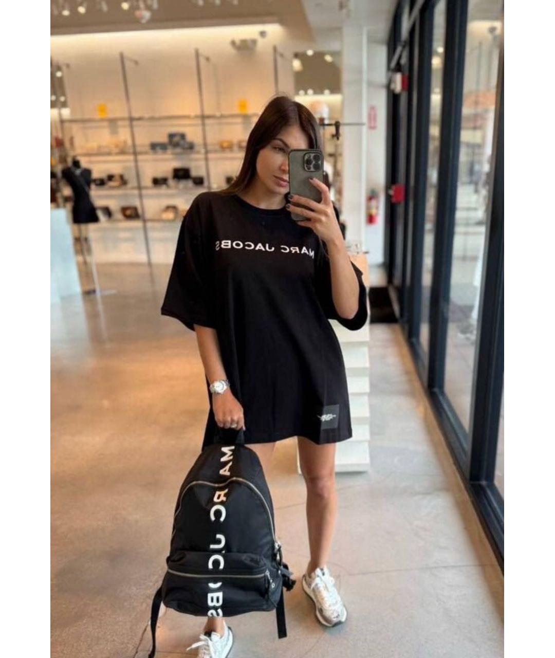 MARC JACOBS Черная хлопковая футболка, фото 5