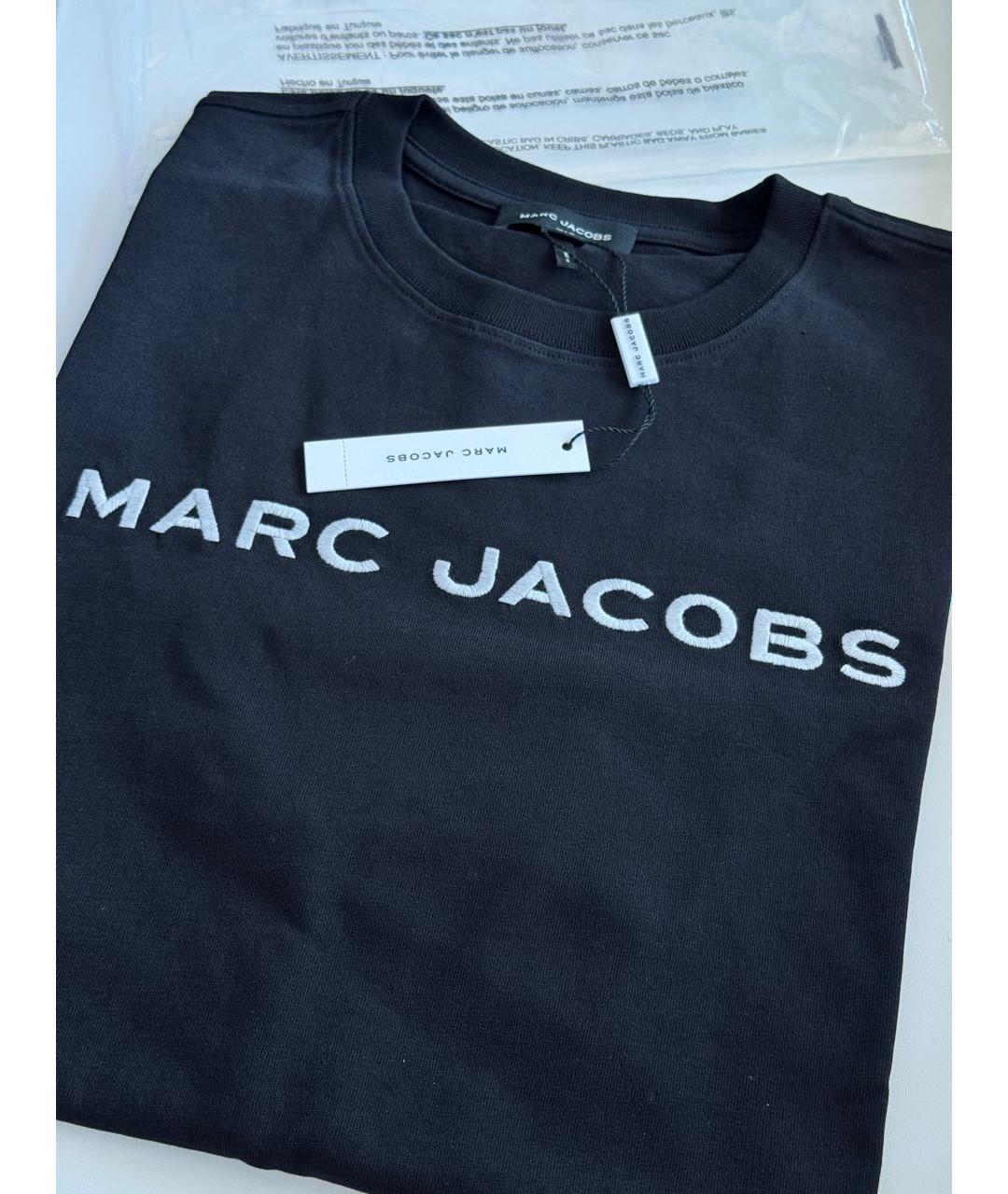 MARC JACOBS Черная хлопковая футболка, фото 2