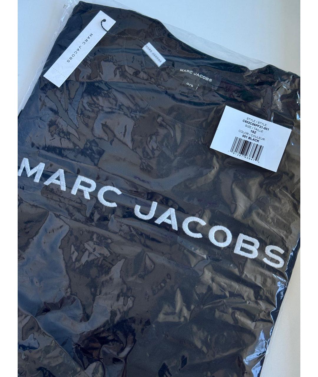 MARC JACOBS Черная хлопковая футболка, фото 8