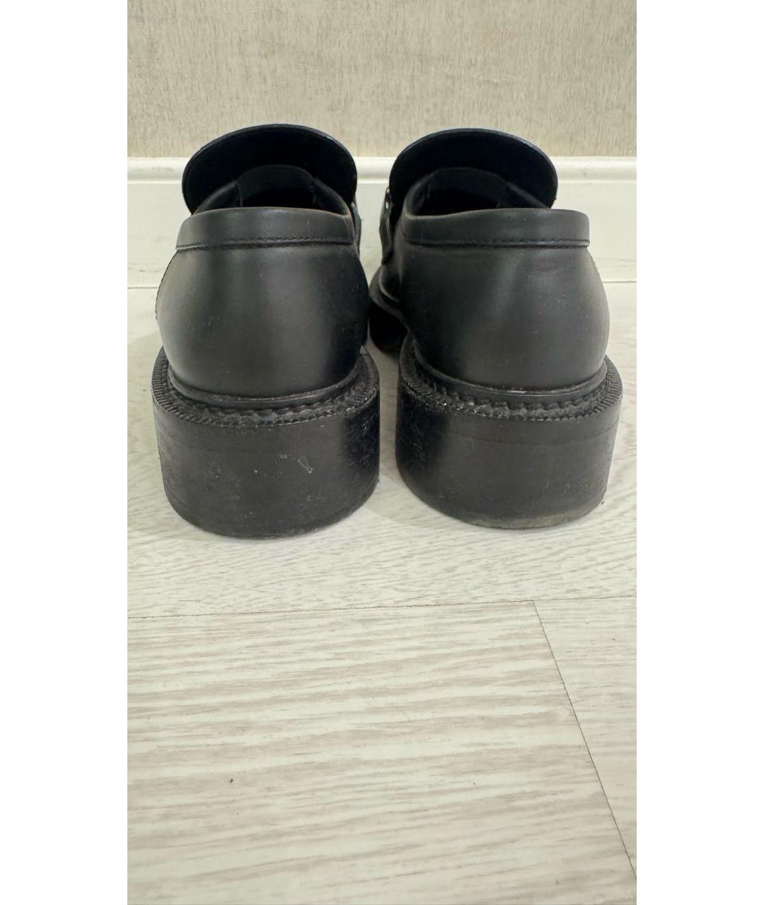 LOUIS VUITTON Коричневые кожаные лоферы, фото 4