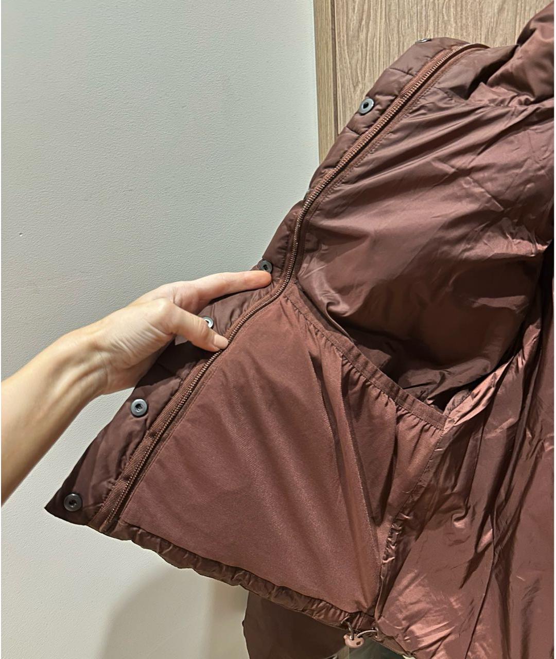 ALO YOGA Коричневая полиэстеровая куртка, фото 5