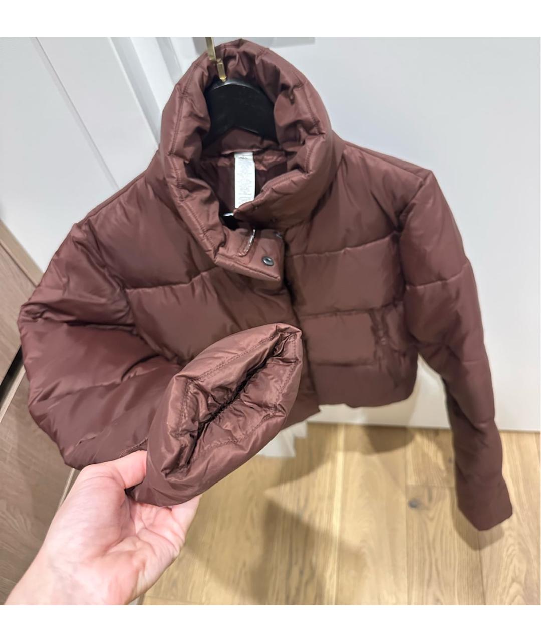 ALO YOGA Коричневая полиэстеровая куртка, фото 4