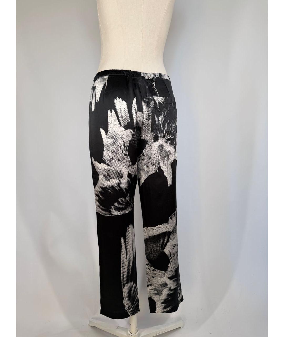 ANN DEMEULEMEESTER Мульти шелковые прямые брюки, фото 4