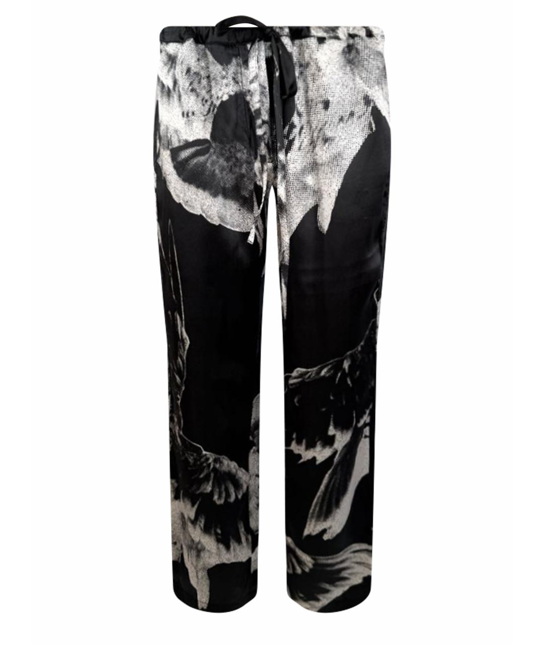 ANN DEMEULEMEESTER Мульти шелковые прямые брюки, фото 1