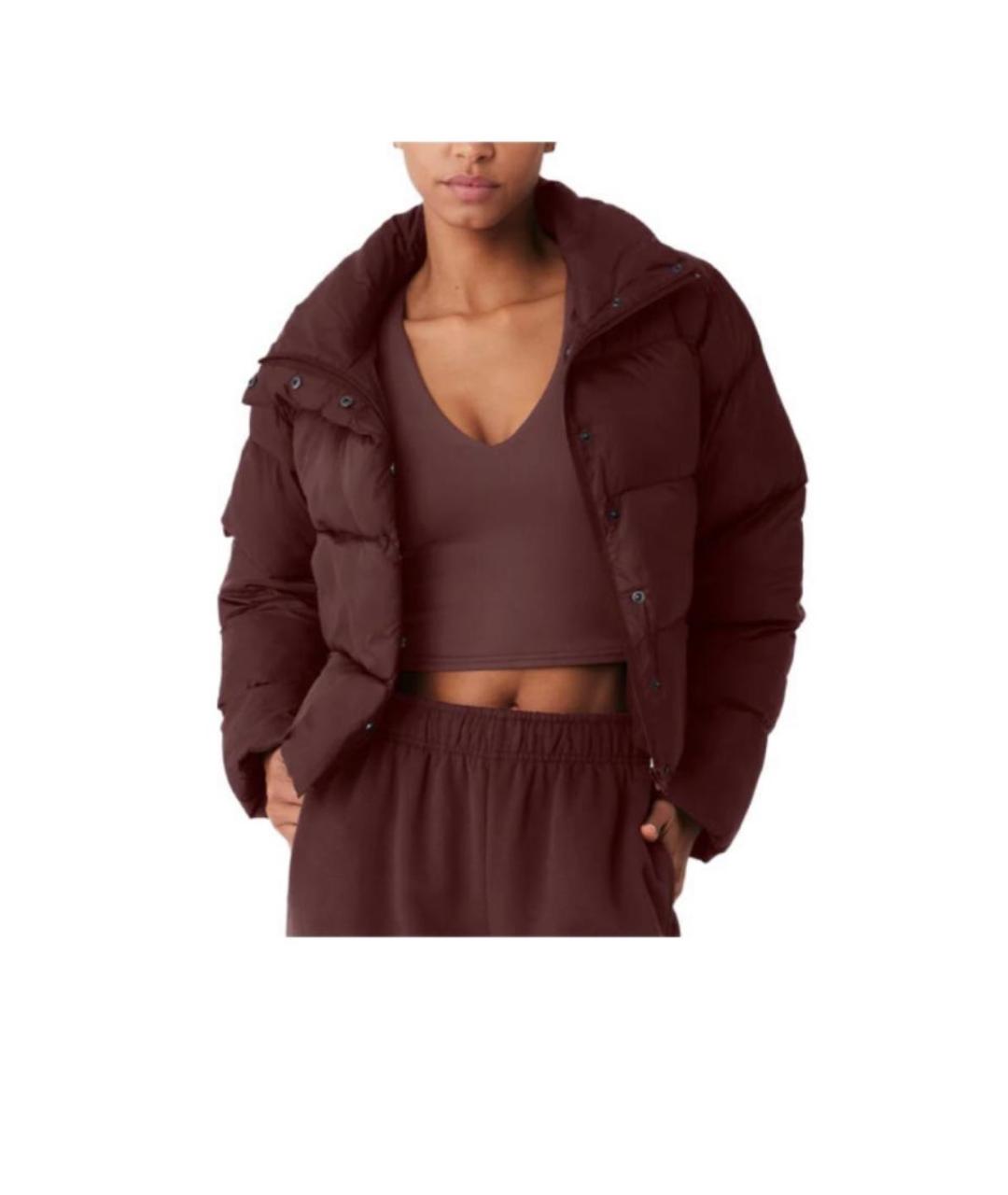 ALO YOGA Коричневый полиэстеровый пуховик, фото 2